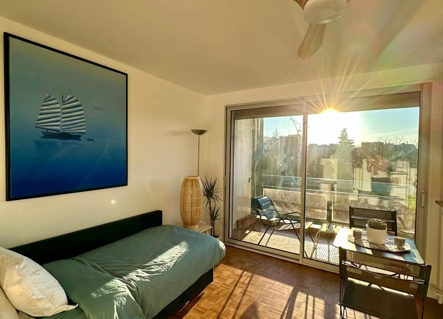Apartment Mobility Lease- Sunny Studio With Large Balcony, Park View At Paris 15